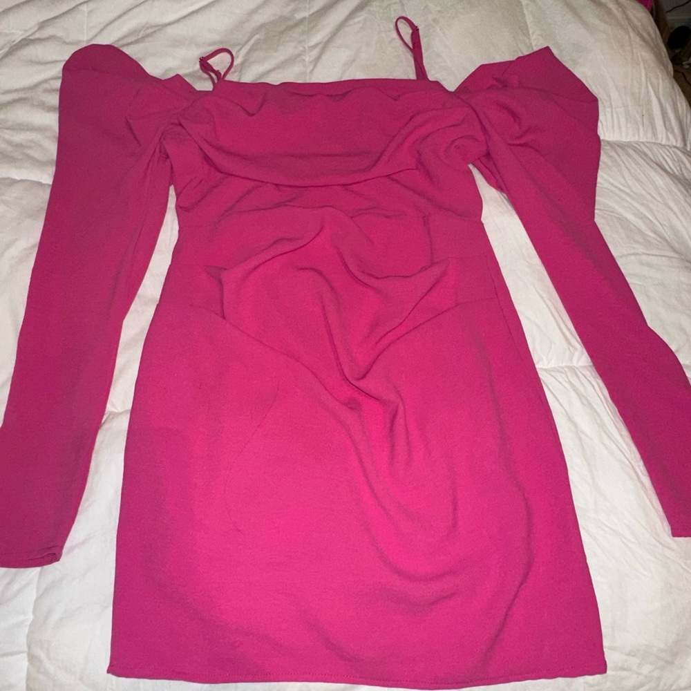*NEW* Forever 21 Pink Long Sleeve Bodycon Dress
